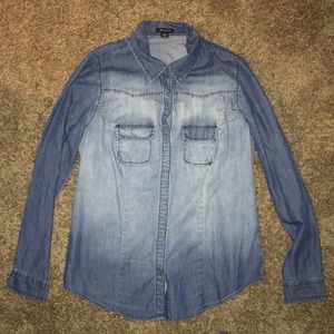 Denim button up